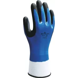 Gants milieux huileux enduit nitrile dos