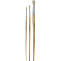 Pinceau rond acrylique 6-8-12mm - lot de 3 pcs