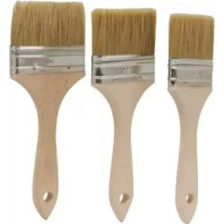 Pinceau plat acrylique 63-76-90mm - lot de 3 pcs