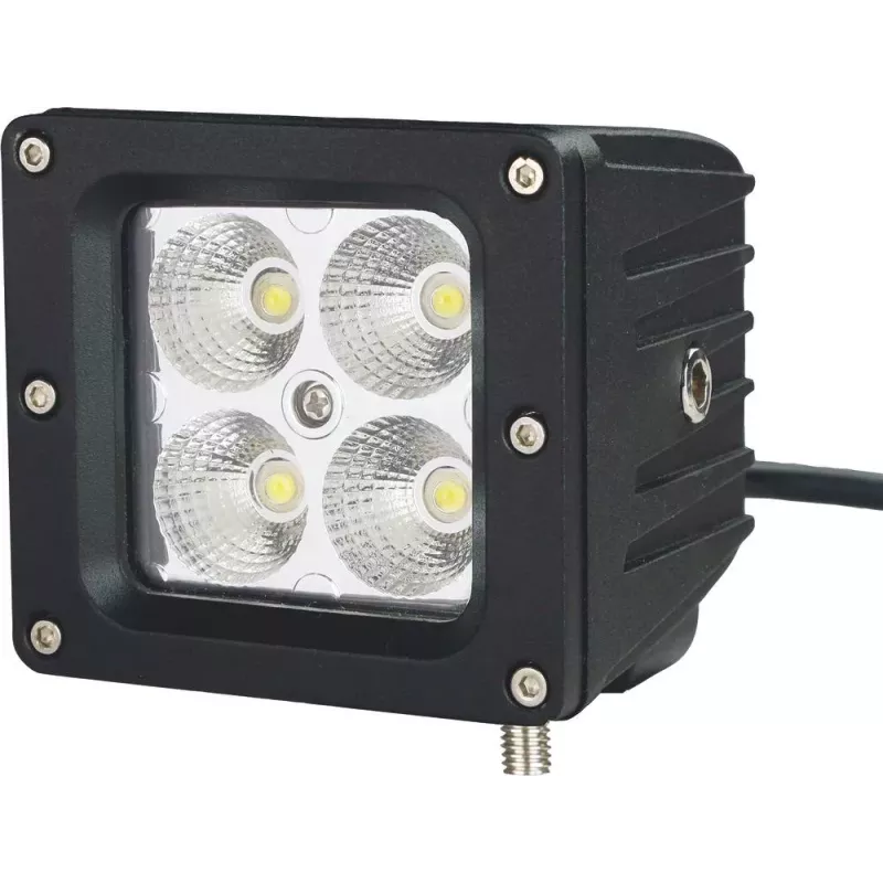 Phare de travail carré LED 10/32V 20W 1400 lumens