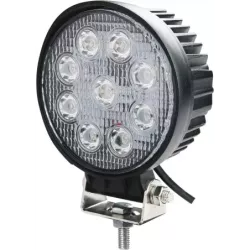 Phare de travail rond LED 10/32V 27W 1800 lumens