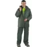 Vêtement de pluie PE/PVC avec capuche 186 g/m² vert - pantalon/veste