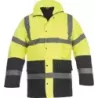 Parka polyester rétroréfléchissant 180 g/m² jaune et bleu