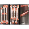 Servante d'atelier 8 tiroirs composée de 187 outils - modules finition métal