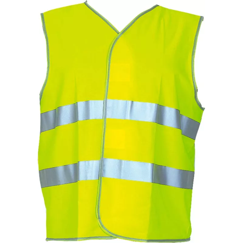 Gilet de signalisation rétroréfléchissant jaune fluo XL