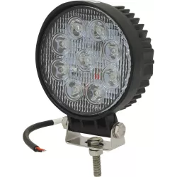 Phare de travail rond LED 10/32V 27W 1800 lumens