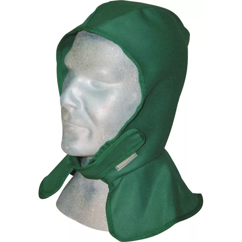 Cagoule de soudeur en coton ignifugé vert