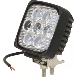 Phare de travail carré LED 10/32V 35W 2200 lumens faisceau large