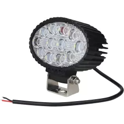 Phare de travail ovale LED 10/32V 36W 2400 lumens faisceau combiné