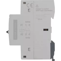 Contacteur jour-nuit 20A modulaire pour tableau électrique - Gris