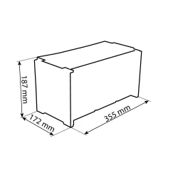 Module de rangement boîtes à bec avec vitre transparente