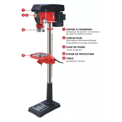 Perceuse sur colonne monophasée