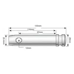 Axe 25x97mm Cat. 2