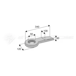 Anneau plat 25T.