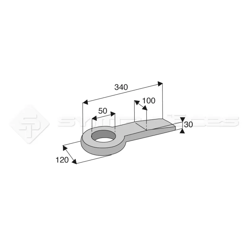 Anneau plat 25T.