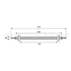 Barre attelage ronde Cat.2 D45