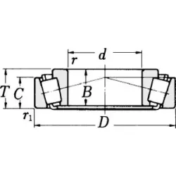 Roulement à rouleaux coniques 25x52x19.25mm