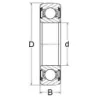 Roulement de palier 35x17x72mm