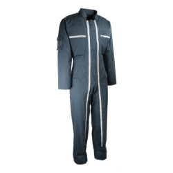 Combinaison de travail double zip. Polyester/coton. 245 g/m2