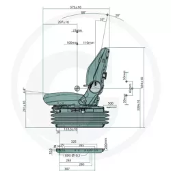 Siège pneumatique AS2480