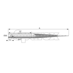 Doigt fourche 35X1150