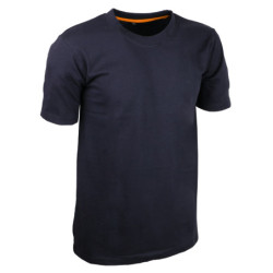 T-shirt bleu. 100% coton 180 g/m².