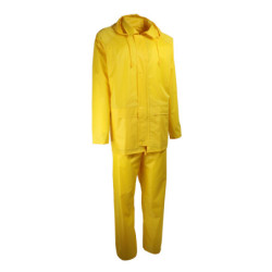 Complet de pluie. PVC souple. Support polyester.