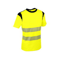 T-shirt haute visibilité. 45% polyester  55% coton, 170 g/m².