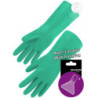 Gant nitrile vert floqué- cavalier