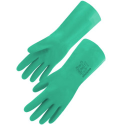 Gant nitrile sans support. Long 330 mm. Epaisseur 0.38 mm. Type A: AJKLMNO