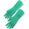 Gant nitrile vert floqué 30 cm