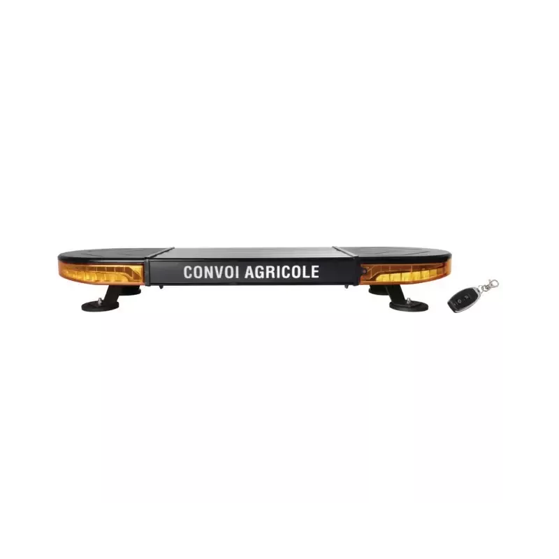 Rampe LED signalisation magnétique sans fil rechargeable