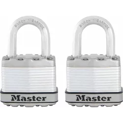 Cadenas acier à clés - lot de 2 pcs