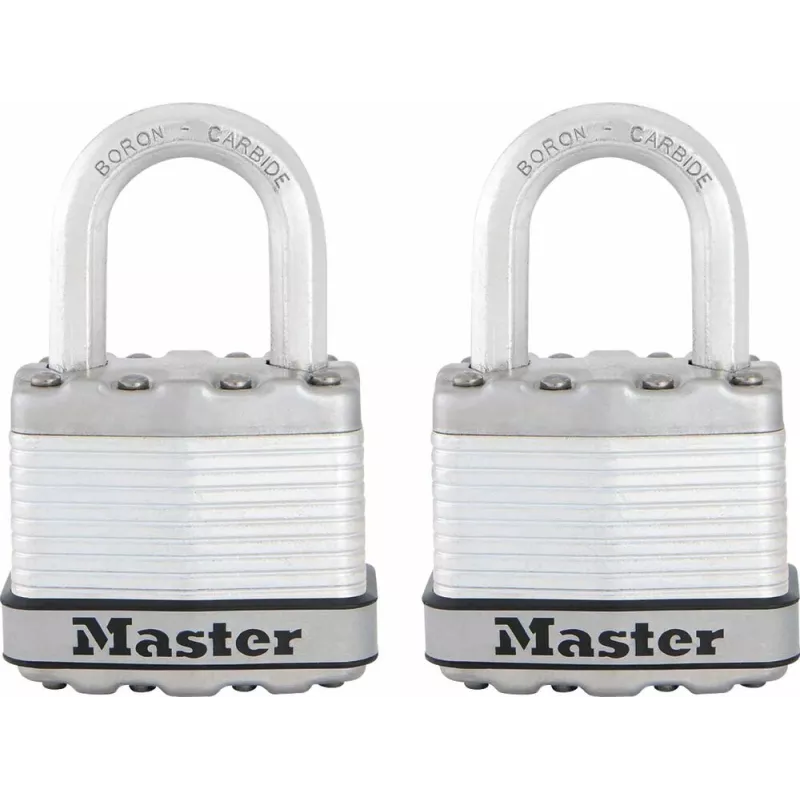 Cadenas acier à clés - lot de 2 pcs Cadenas acier à clés - lot de 2 pcs