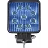 Phare de travail carré LED 10/30V 27W 250 lumens bleu Phare de travail carré LED 10/30V 27W 250 lumens bleu