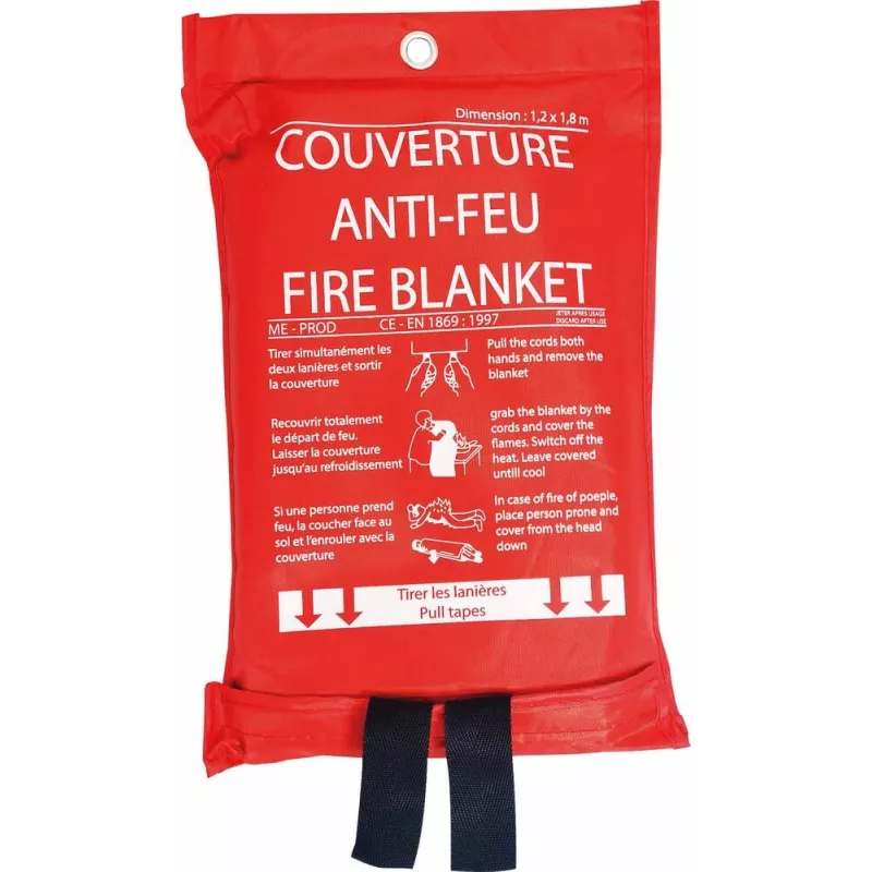 Couverture anti-feu 1,8x1,2m Couverture anti-feu 1,8x1,2m