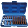 Embout hexagonal 10mm Torx® de T20 à T55 avec douille 1/2 porte embout - coffret métallique de 15 pcs