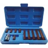 Embout hexagonal 10mm XZN de M5 à M12 avec douille porte embout 1/2" - coffret PVC de 11 pcs