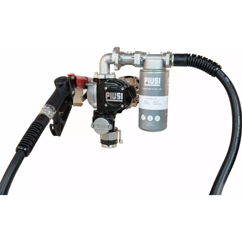 Pompe électrique essence 230V 56 l/min ATEX pour fût - en kit pistolet auto / tuyau Pompe électrique essence 230V 56 l/min ATEX pour fût - en kit pistolet auto / tuyau