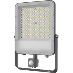 Projecteur LED extra plat 230V 100W avec détecteur radar
