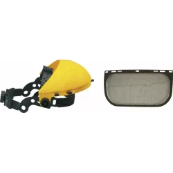 Serre-tête relevable avec écran de protection