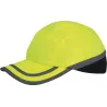Casquette de sécurité avec bande réfléchissante noire et jaune Casquette de sécurité avec bande réfléchissante noire et jaune