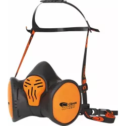 Demi masque prêt à l'emploi avec filtres intégrés