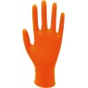 Gants jetables nitrile orange - Boite de 100 pièces Gants jetables nitrile orange - Boite de 100 pièces