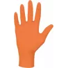 Gants jetables nitrile orange non poudré 0,09mm Gants jetables nitrile orange non poudré 0,09mm