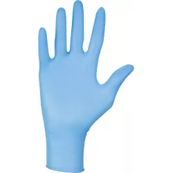 Gants jetables ambidextres nitrile 240mm 0,06mm bleu