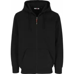 Gilet à capuche poches kangourou TOBIN - gris anthracite/noir