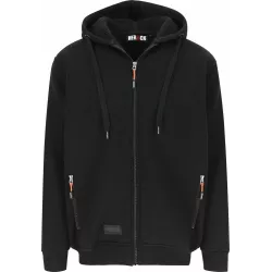 Gilet à capuche poches zippées OTIS - noir