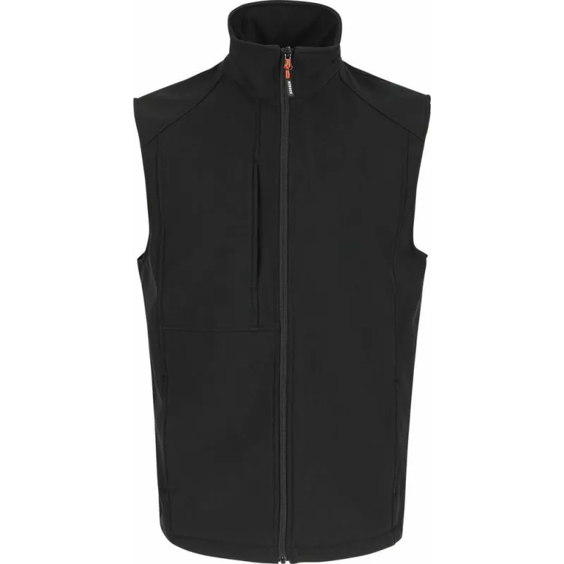 Gilet sans manche respirant Softshell noir MALUS Gilet sans manche respirant Softshell noir MALUS