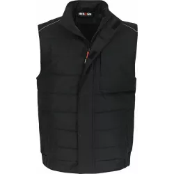 Gilet sans manche matelassé - multipoches noir DIOMEDES